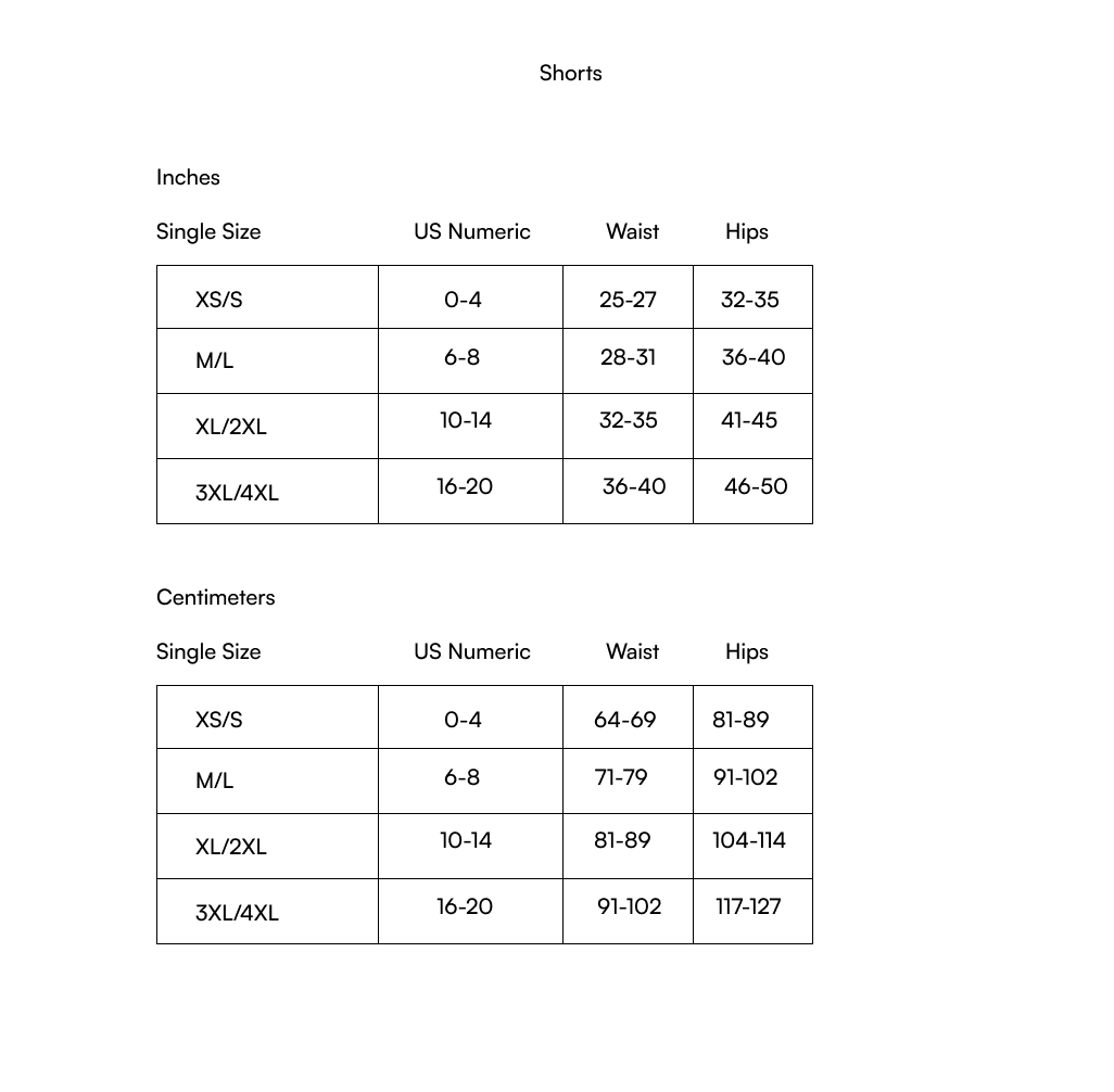 Size guide